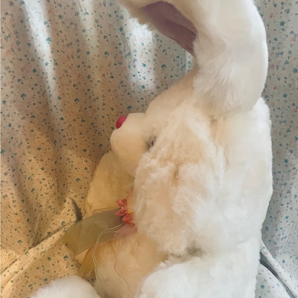 Tb Trading Co HOPPY HOPSTER Easter Bunny Rabbit Plush White Butterfly Flowers - Picture 2 of 11